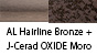 AL Hairline Bronze & J-Cerad OXIDE Moro