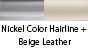 Nickel Color Hairline & Beige Leather